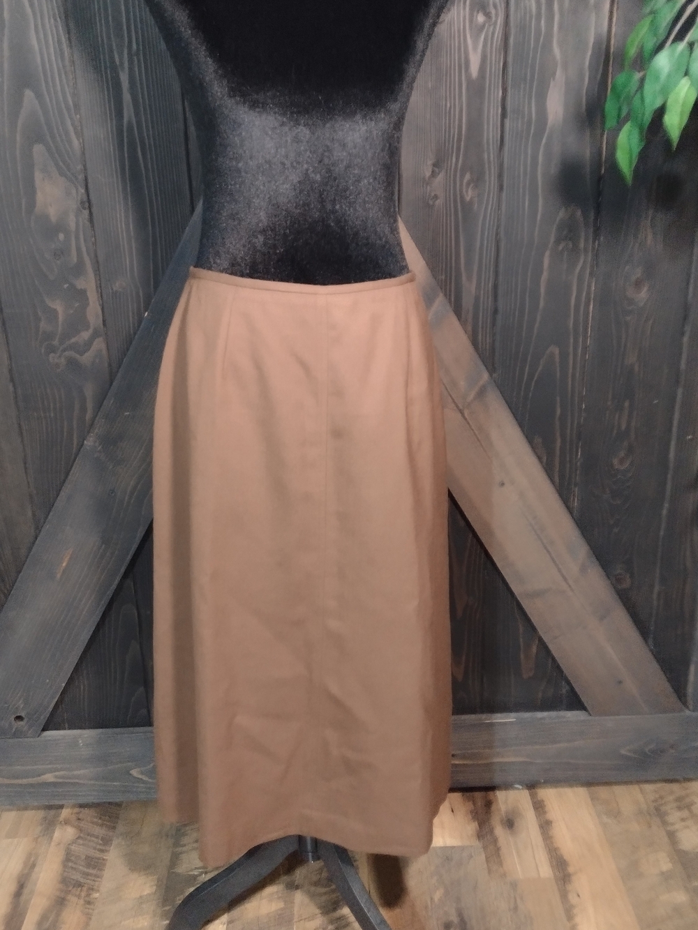 Talbots 100% Wool Classic Chocolate Brown Skirt Sz 10
